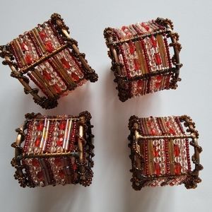 Napkin Rings Moroccan Style Set of 4